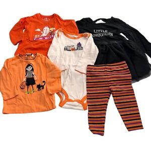 Baby & Toddler Halloween Everyday Outfits Lot Of 5 Various Styles Sizes 12M-24M